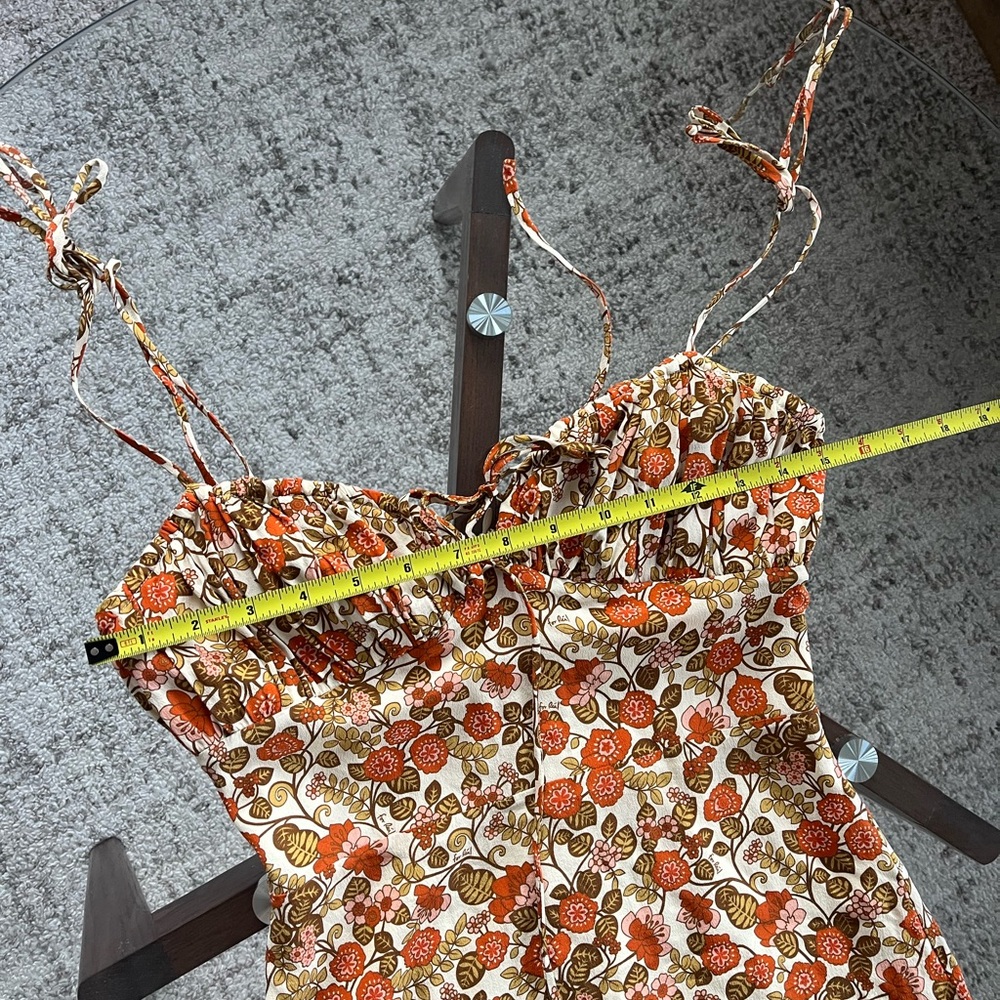 Realisation Par The Devon in 70's Floral Boho Silk Mini Dress Sz XS - Picture 11 of 17